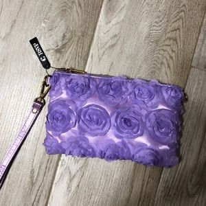 Charming Charlie Purple Crossbody & Wristlet
